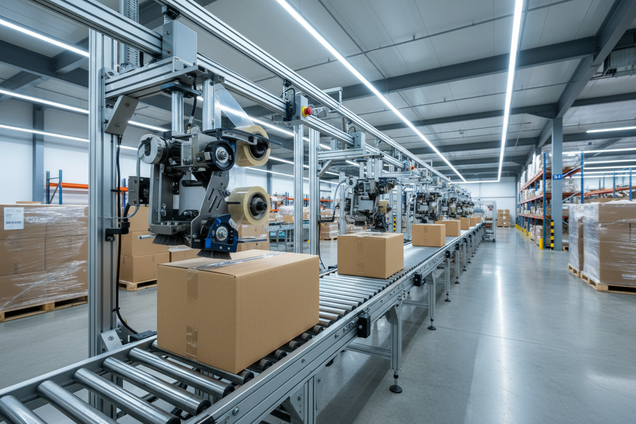 manufacture using tape, with no person